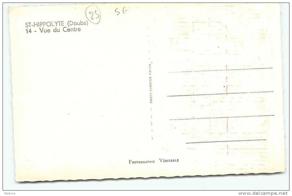 SAINT HIPPOLYTE   -   Vue Du Centre - Saint Hippolyte
