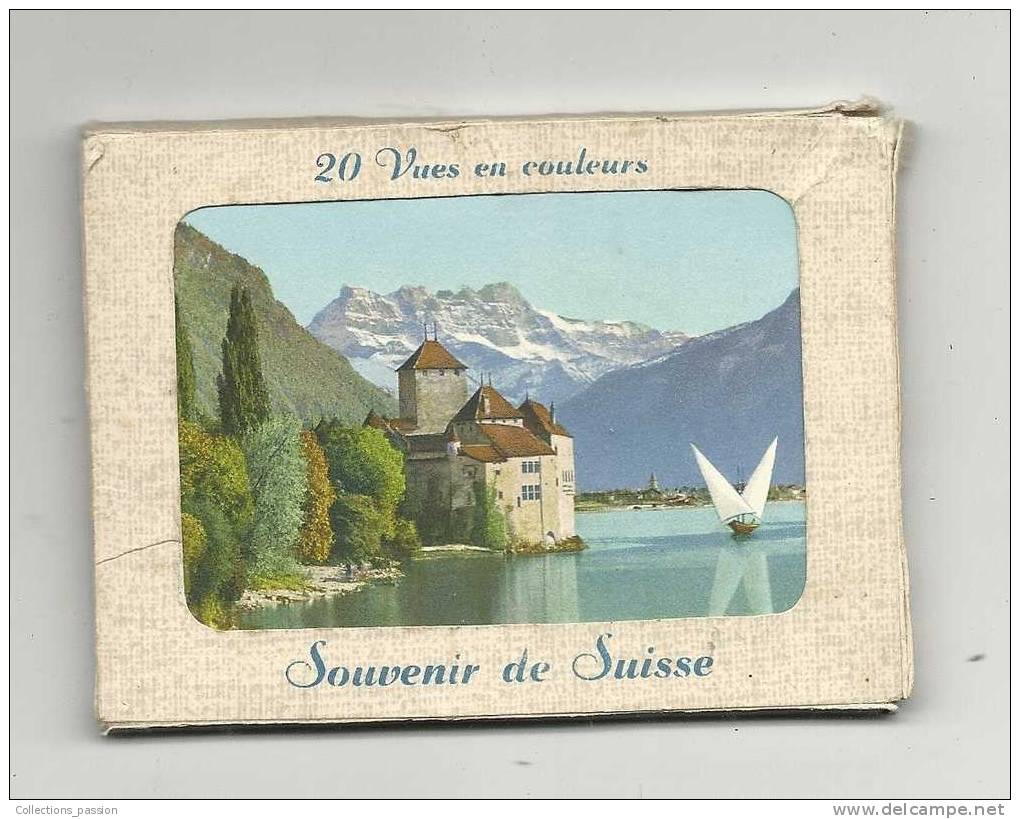 Photos, Lieux, Suisse - Souvenir De Suisse - Pochette De  20 Photos - Série 1 - Autres & Non Classés