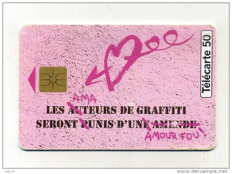 - FRANCE TELECARTE  GRAFFITI . PARFUM NAF NAF 1995 - Perfume