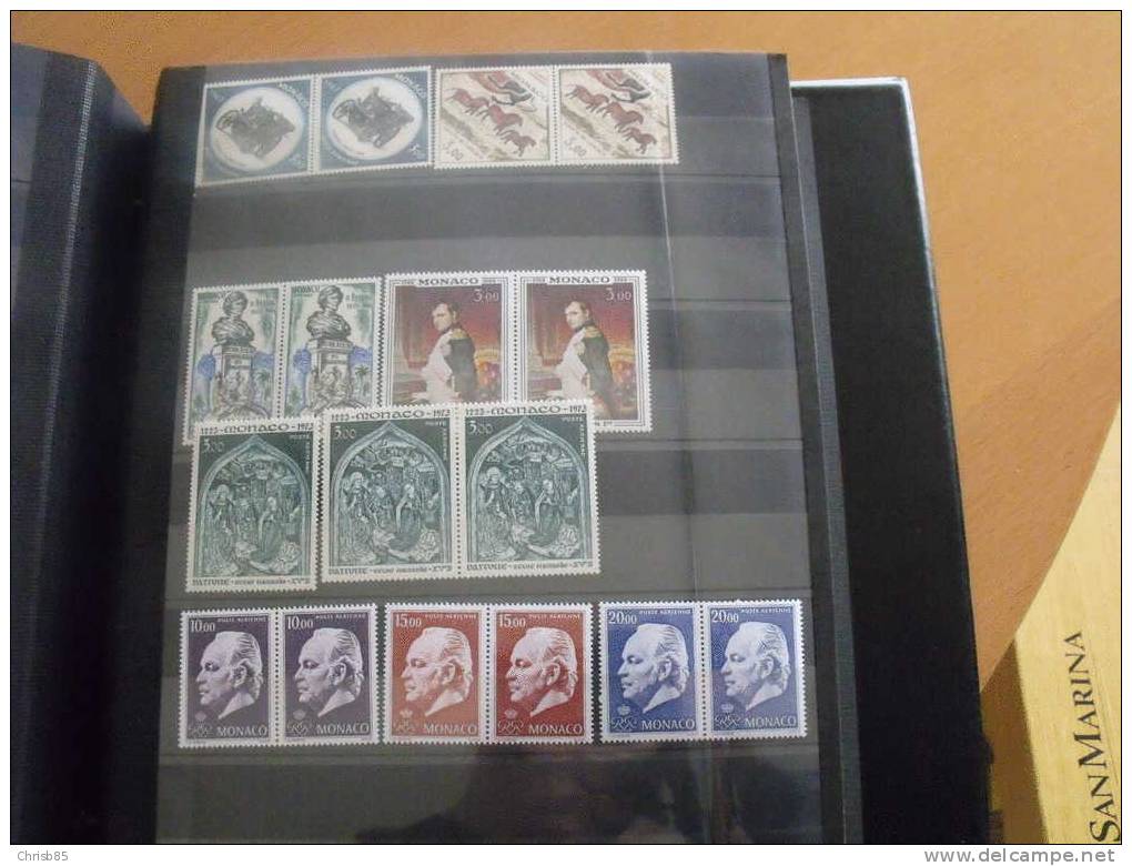 COLLECTION TIMBRES MONACO NEUVE 1950 A 1979