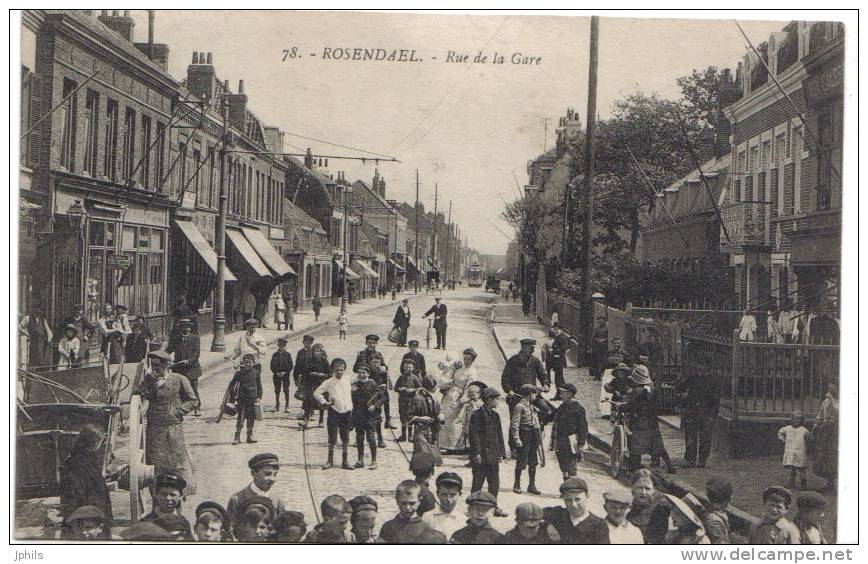 ( 59 ) ROSENDAEL  Rue De La Gare - Sonstige & Ohne Zuordnung