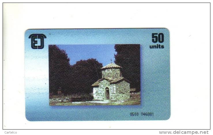 Georgia Used Chip Phonecard , Pelikom  50 Units , 10/96 , Church - Georgien