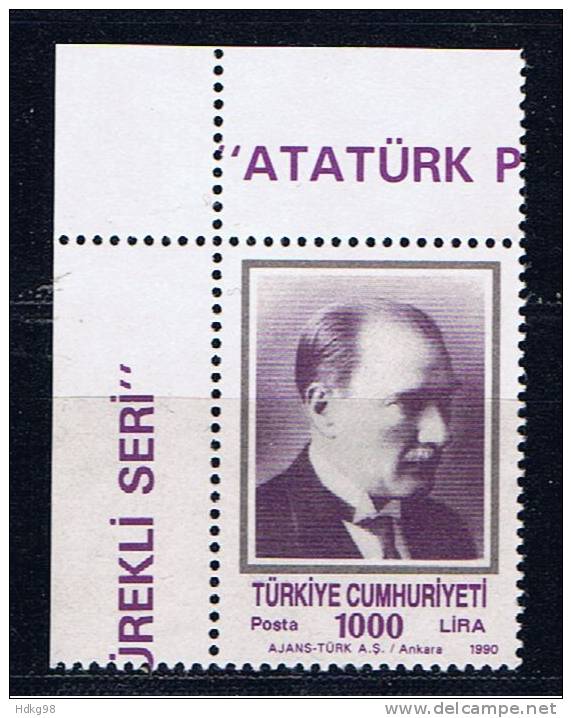 TR+ Türkei 1990 Mi 2905 Mng Atatürk - Ungebraucht