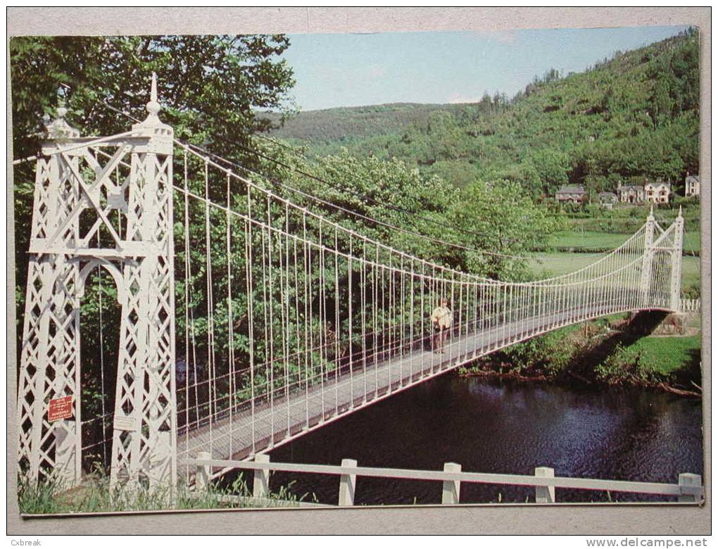 Conwy, The Suspension Bridge Over The Afon Conwy, Brücke Bridge Pont - Caernarvonshire