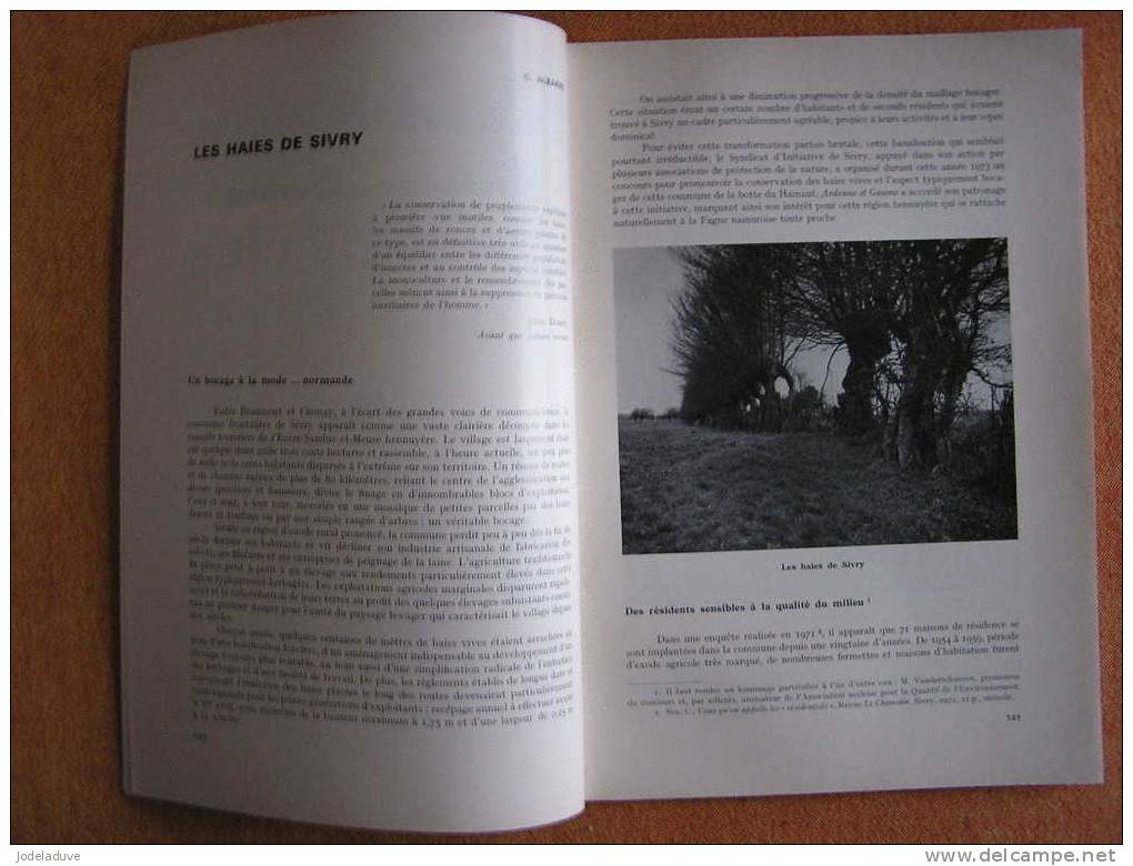 ARDENNE ET GAUME Revue  Parcs Nationaux N° 3 Année 1971 Forêt De Chiny Son Histoire Ses Usages Ses Partages 3 ème Partie - Belgique