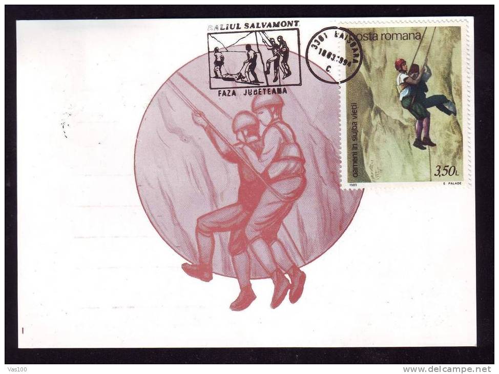 MAXIMUM CARD 1994,Escalade,Climber,mou Ntaineer,ROMANIA.(B) - Escalada