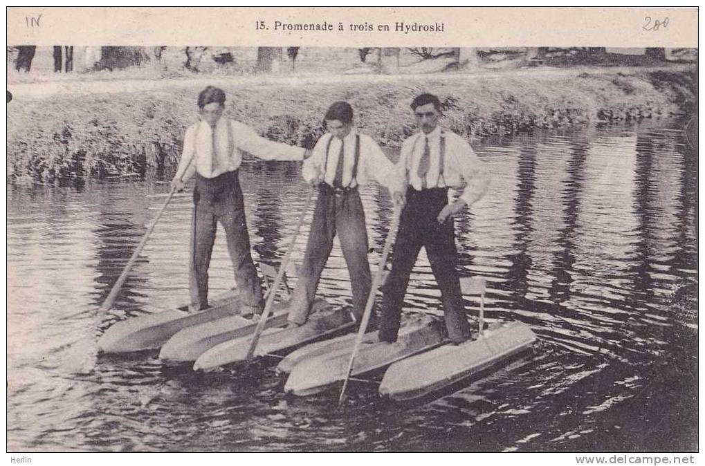 SPORTS - Hydro-ski - Promenade à Trois En Hydroski - Wasserski