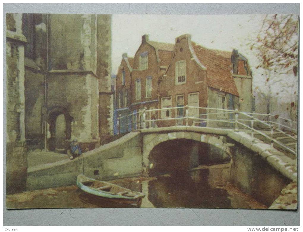 Delft, Naar Aquarel J. Setelik, Brücke Bridge Pont - Delft