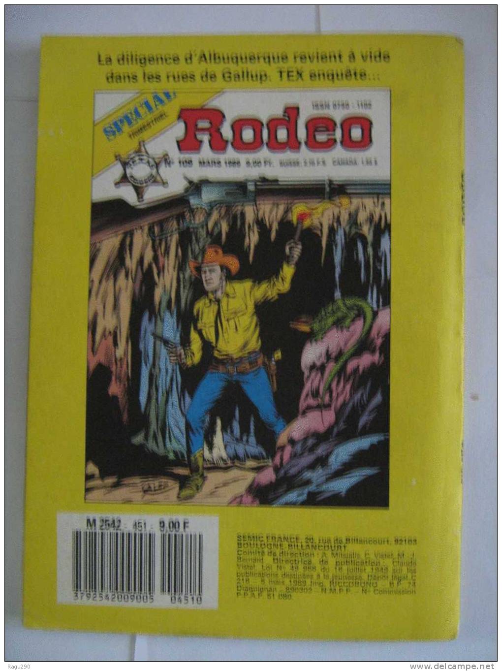 BD  - RODEO N° 451 - éditions  LUG  - Petit Format - En Bon état - Rodeo