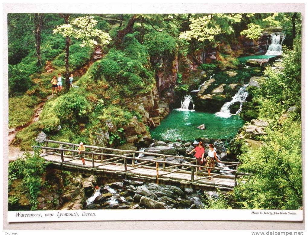 Watersmeet, Near Lynmouth, Devon, Brücke Bridge Pont - Lynmouth & Lynton