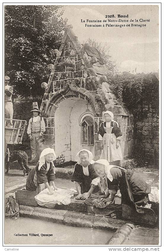 56 . BAUD . La Fontaine De Notre Dame De La Clarte - Baud