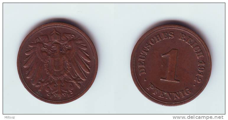 Germany 1 Pfennig 1912 F - 1 Pfennig