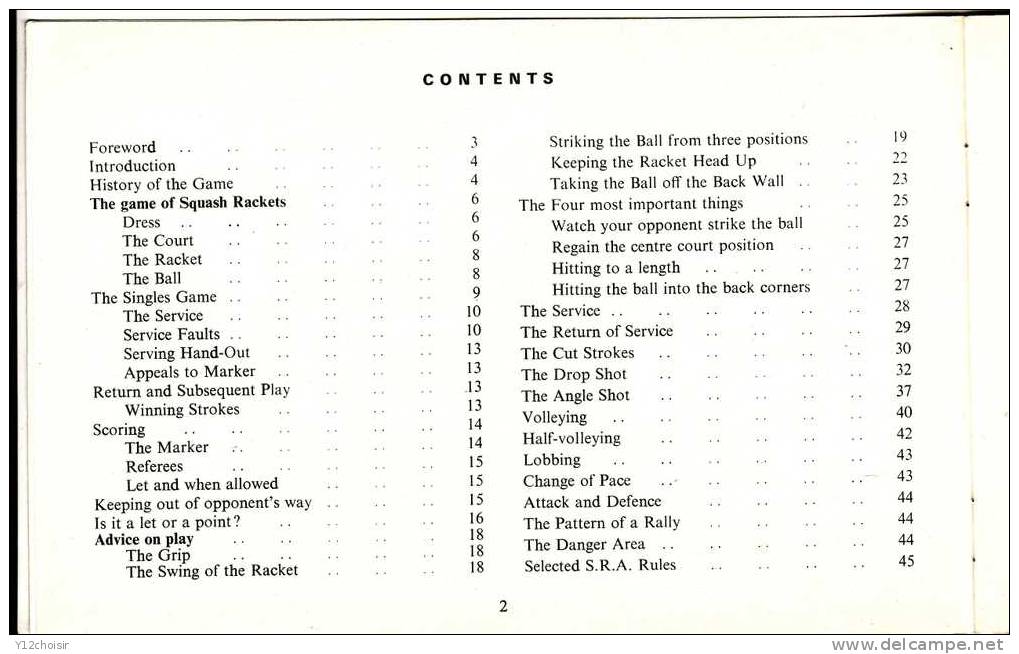 LIVRE SQUASH RACKETS KTG KNOW THE GAME JEU PREFACE SIGNEE MAJOR GENERAL AR FYLER CB OBE PSDT ASSOCIATION JEU - 1950-Aujourd'hui