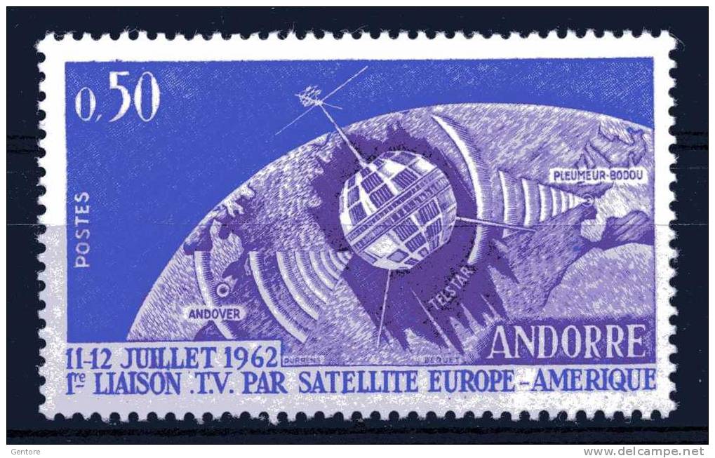 FRENCH ANDORRA 1962  Space Telecom   Yvert Cat N° 165  Absolutely Perfect MNH** - Europe