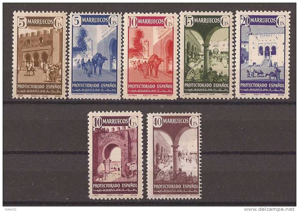 MA234-L2987TAMB.Spanish Morocco.Maroc Espagnol.MARRUECOS ESPAÑOL.TIPOS DIVERSOS 1941.(Ed 234/0**) Sin Charnela.MAGNIFICA - Anes