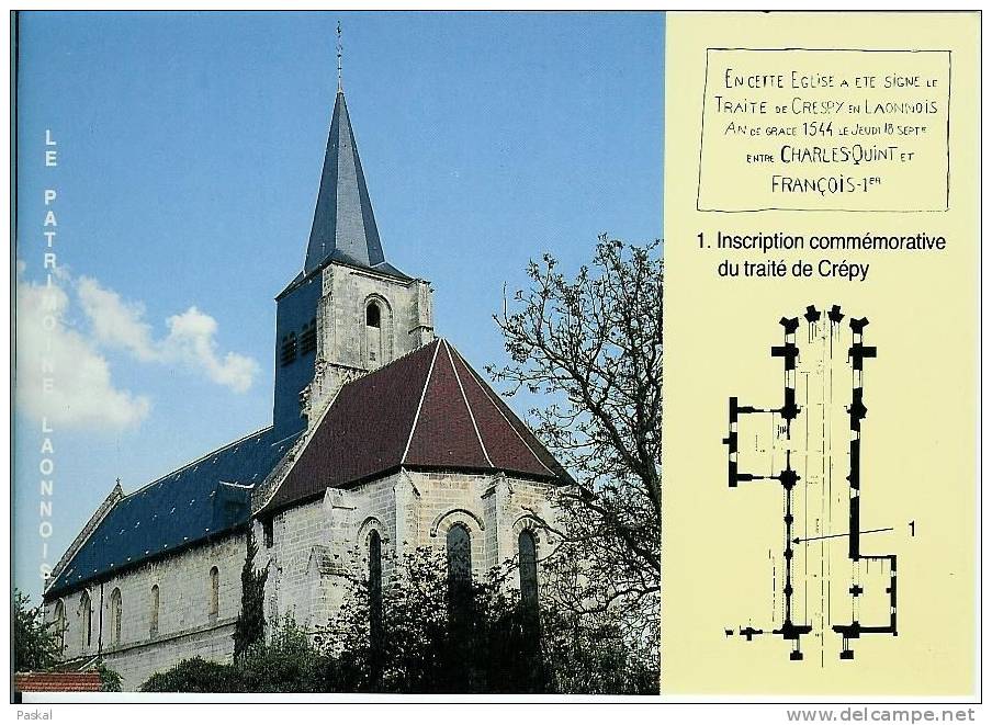 LE PATRIMOINE LAONNOIS : CREPY EGLISE NOTRE DAME - TRAITE DE CREPY - Laon