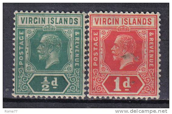 SS3601 - VIRGIN ISLANDS 1921 , Yvert N. 48/49  * - British Virgin Islands