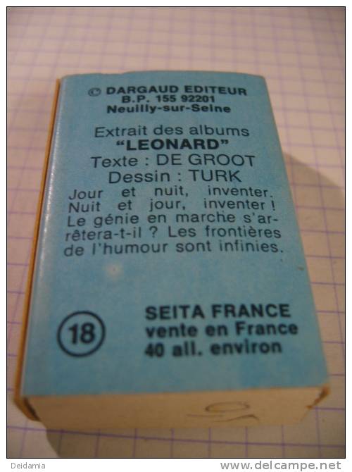 BOITE D ALLUMETTES ILLUSTREE PAR TURK. N°18. ETAT CORRECT - Objets Publicitaires