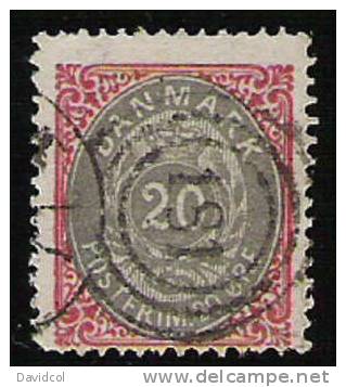 R297.-.DENMARK / DINAMARCA .-. 1875 .-. SCOTT  #: 31 .-.  USED .-. - Oblitérés