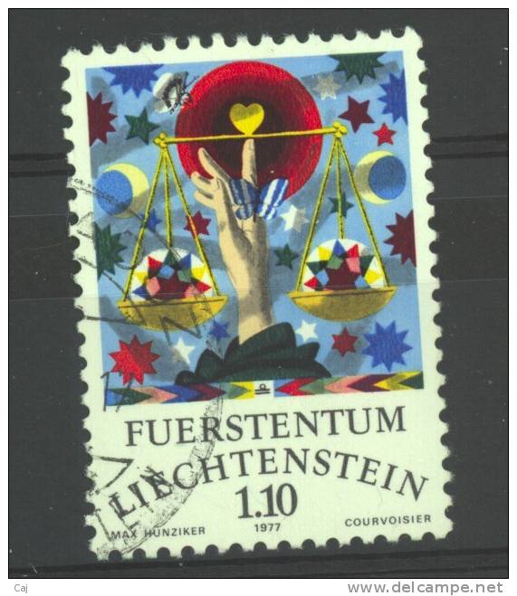 Liechtenstein  :  Yv  611  (o) - Oblitérés