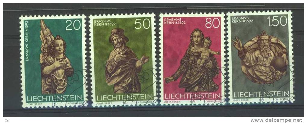 Liechtenstein  :  Yv  629-32  (o) - Oblitérés