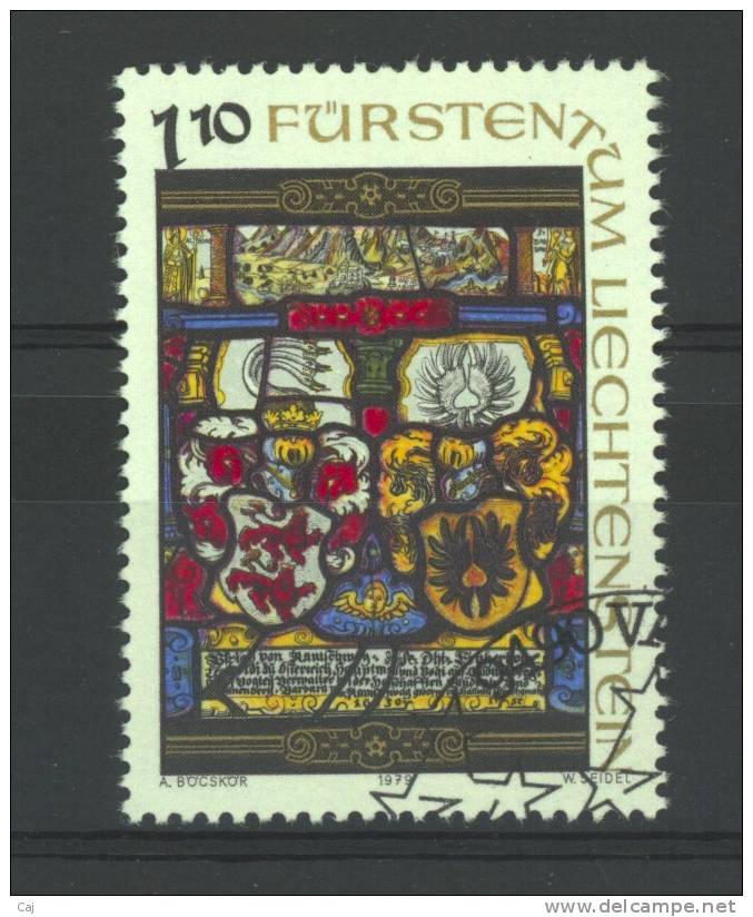 Liechtenstein  :  Yv  674  (o) - Oblitérés