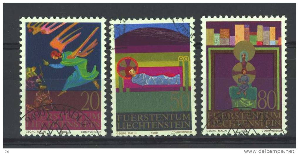 Liechtenstein  :  Yv  702-04  (o) - Usati