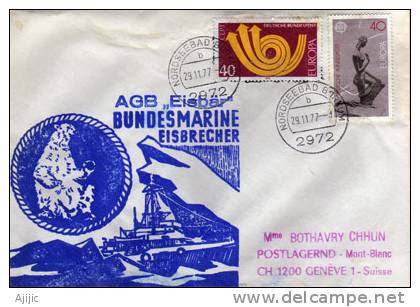Deutsche Bundesmarine Eisbrecher Eisbär. Borkum (Brise Glace Allemand Eisbar) Ours Polaire - Navi Polari E Rompighiaccio