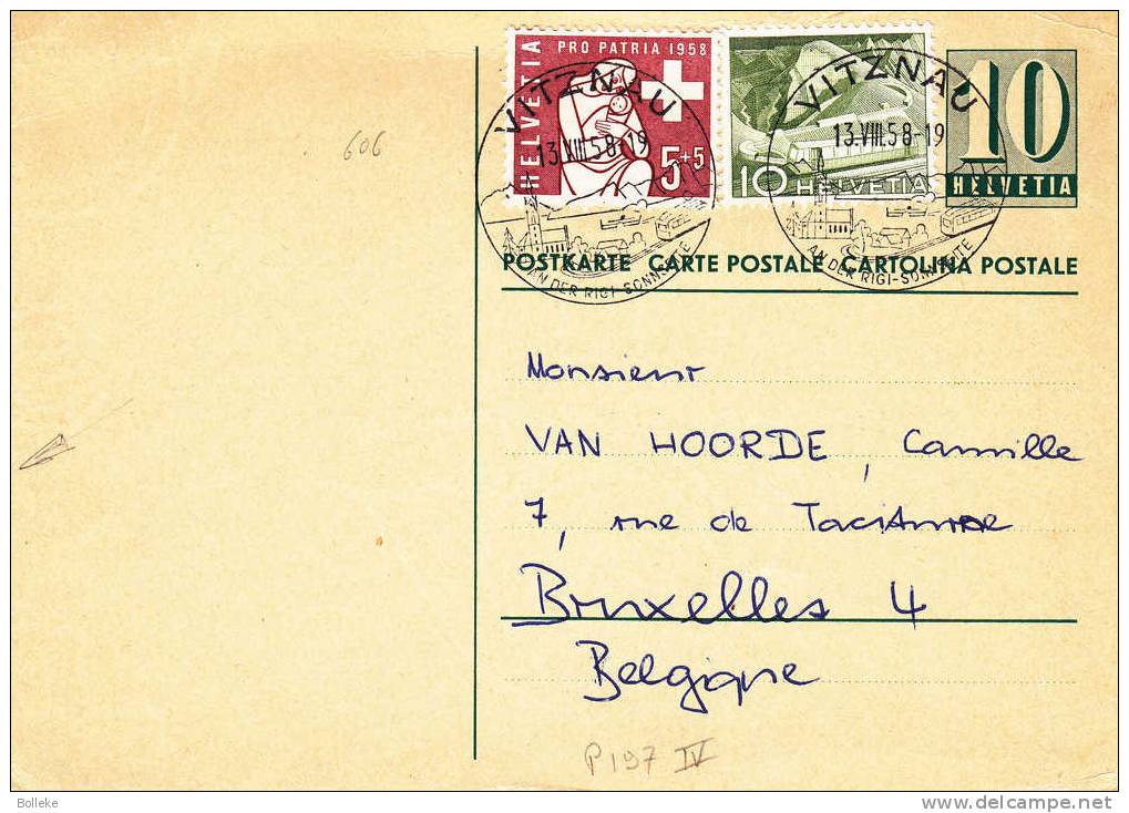Suisse - Carte Postale De 1953 - Pro Patria - Storia Postale