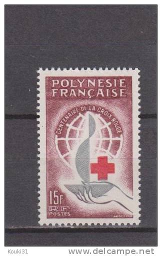 Polynésie Française YT 24 * : Centenaire De La Croix-Rouge Internationale - 1963 - Unused Stamps