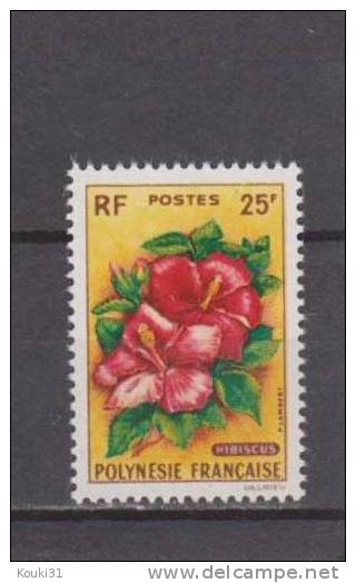 Polynésie YT 16 ** : Fleur , Hibiscus - 1962 - Unused Stamps