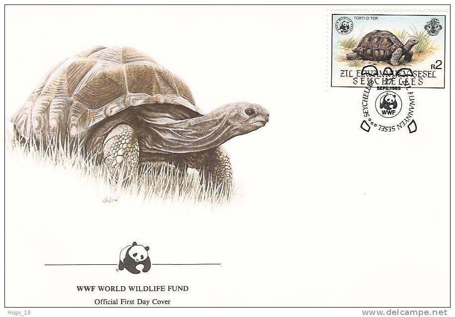 Zil Elwannyen 1985: FDC  Tortues  2r - Seychelles (1976-...)