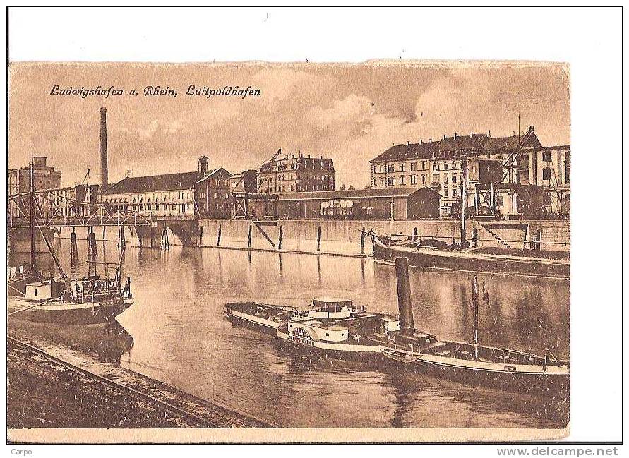 Ludwigshafen A. Rhein, Luitpoldhafen. - Ludwigshafen