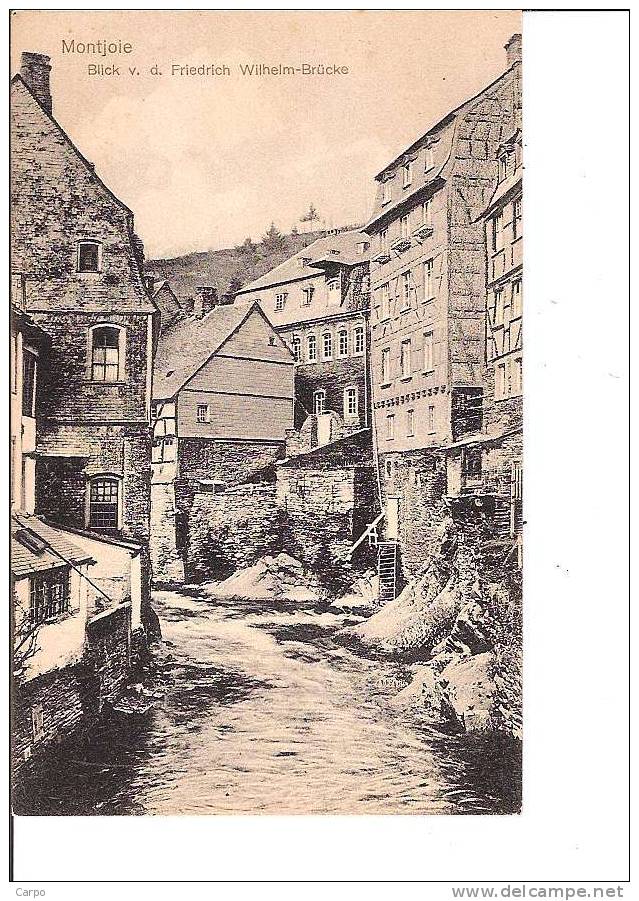 Montjoie ( Monschau). Blick V. D. Friedrich Wilhelm-Brücke. - Monschau