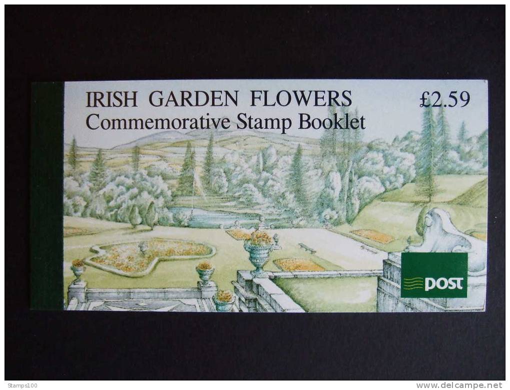 IRELAND   BOOKLET 1990  GARDEN FLOWERS    BOOKLET    MNH **     (BOXIER-300) - Carnets