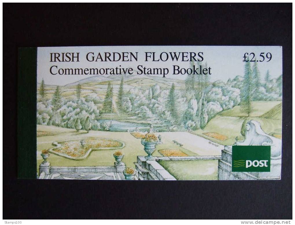 IRELAND   BOOKLET 1990  GARDEN FLOWERS    BOOKLET    MNH **     (BOXIER-300) - Libretti