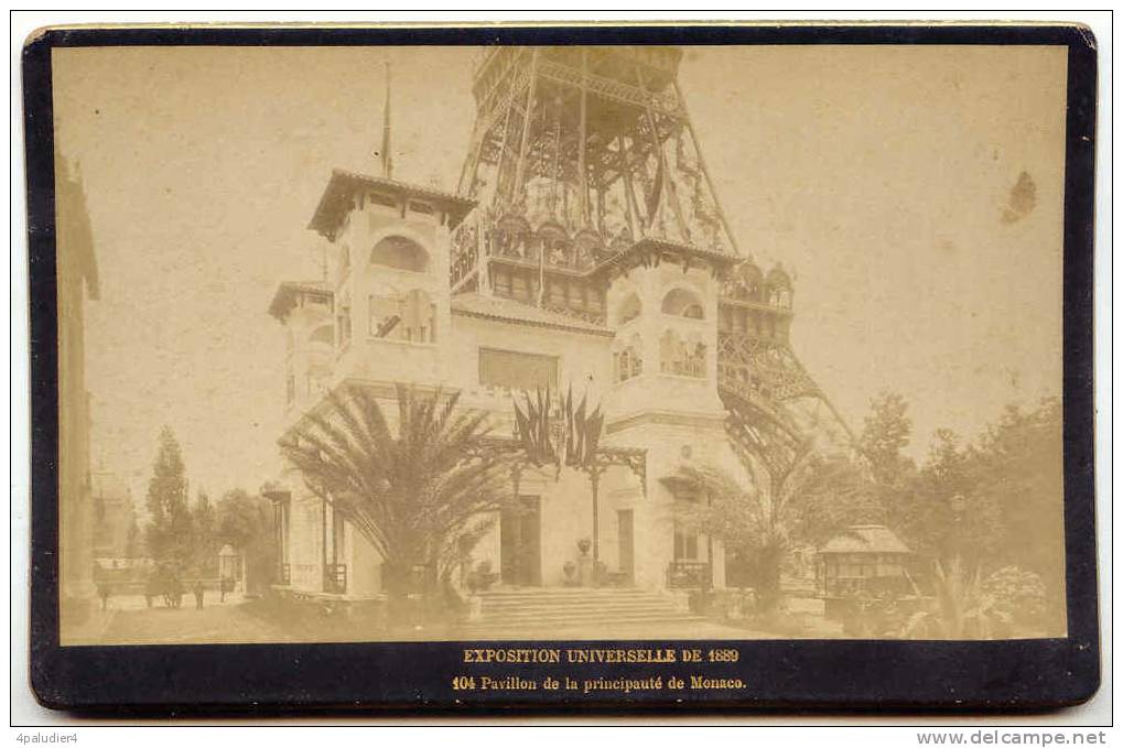 PARIS EXPOSITION UNIVERSELLE 1889 Photo Grand Format Pavillon MONACO - Anciennes (Av. 1900)