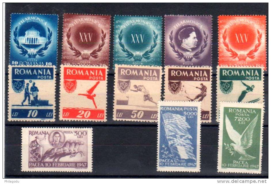 Orchestre De Bucarest, Les Sports Populaires,  N° 899 / 05 – 916 / 20 – 934 / 37** - Used Stamps
