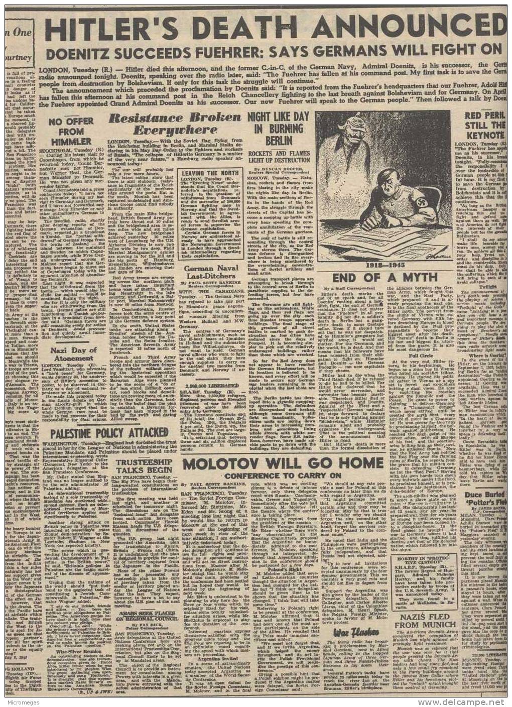 Front Page Israel - Major Events 1932-1979 As Reflected In The Front Pages Of The Jerusalem Post - Middle East