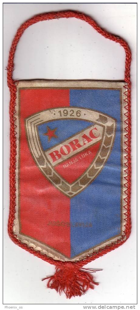 FOOTBALL / SOCCER - Yugoslavia / Bosnia And Herzegovina - Flag, Football Club Borac - Banja Luka - Kleding, Souvenirs & Andere