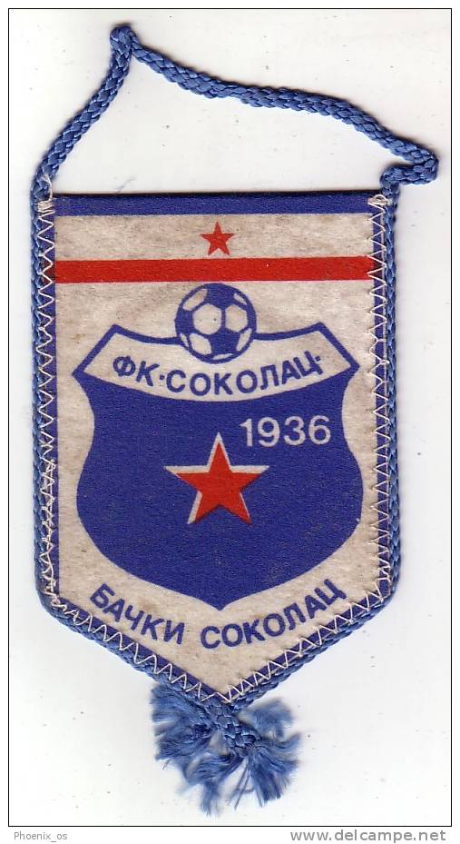 FOOTBALL / SOCCER - Yugoslavia / Serbia / Vojvodina - Flag, Football Club Sokolac - Ba&#269;ki Sokolac - Apparel, Souvenirs & Other