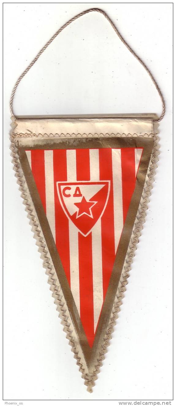 FOOTBALL / SOCCER - Yugoslavia / Serbia - Flag, Sports Society Crvena Zvezda - Beograd - Habillement, Souvenirs & Autres