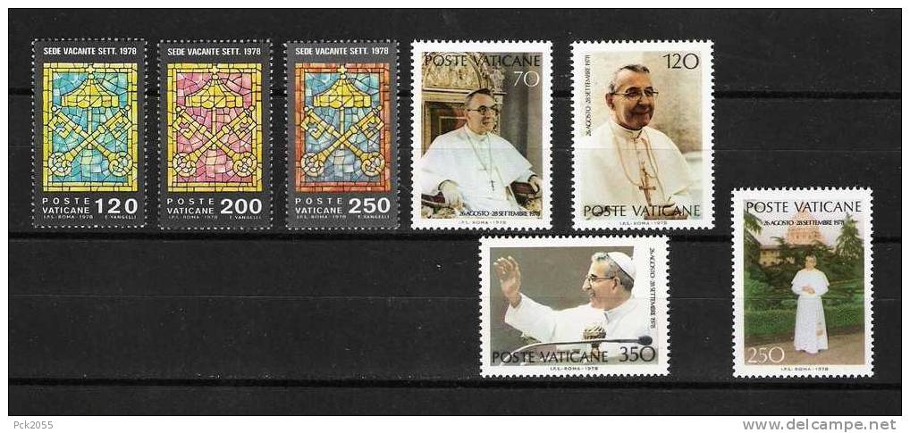 Vatikan 1978 Mi-Nr.718-735 ** Jahrgang Komplett  (d560) - Années Complètes