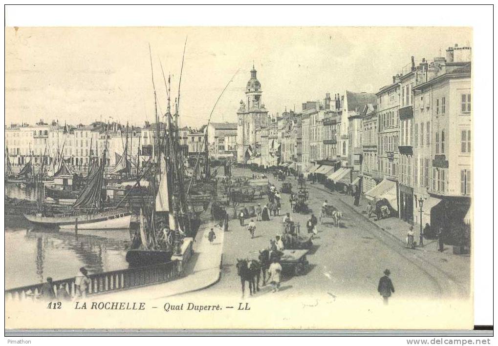 112 LA  ROCHELLE - Quai Duperré, Trés Bon état ( Voir Scan )belle Animation - La Rochelle