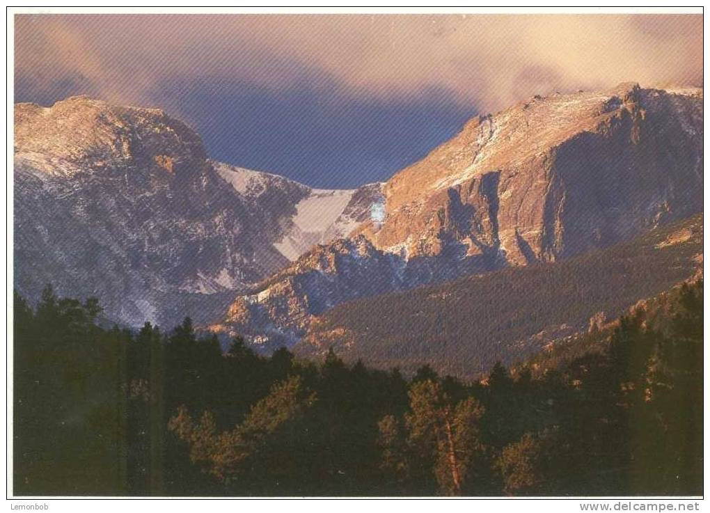 United States - Otis And Hallett Peaks And Chaos Canyon, Rocky Mountain - 1991 Used Postcard [P2276] - Rocky Mountains
