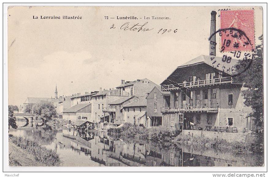 Lunéville - Les Tanneries - A Circulé En 1906 - Luneville