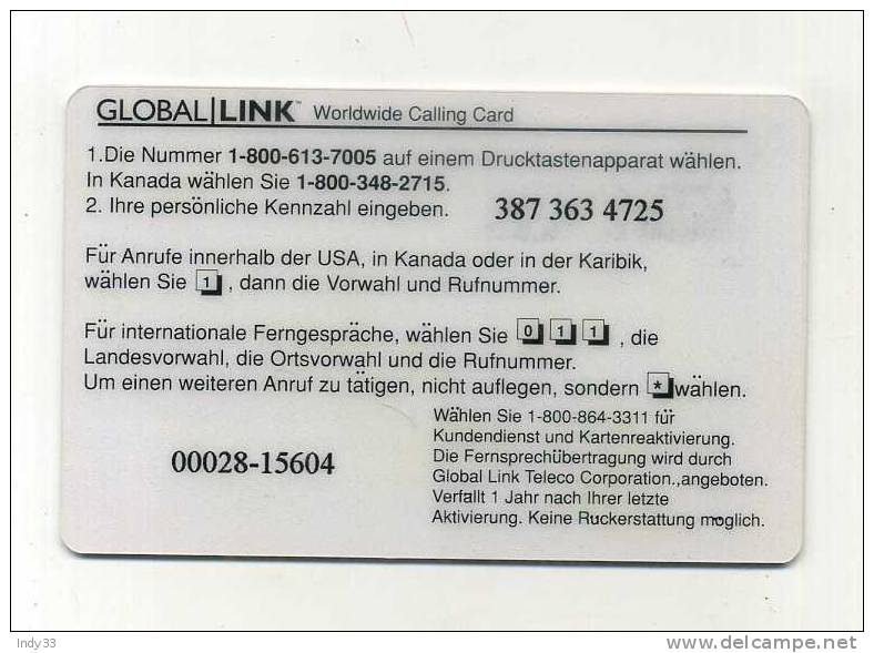 - TELECARTE GLOBAL/LINK - Worldlink