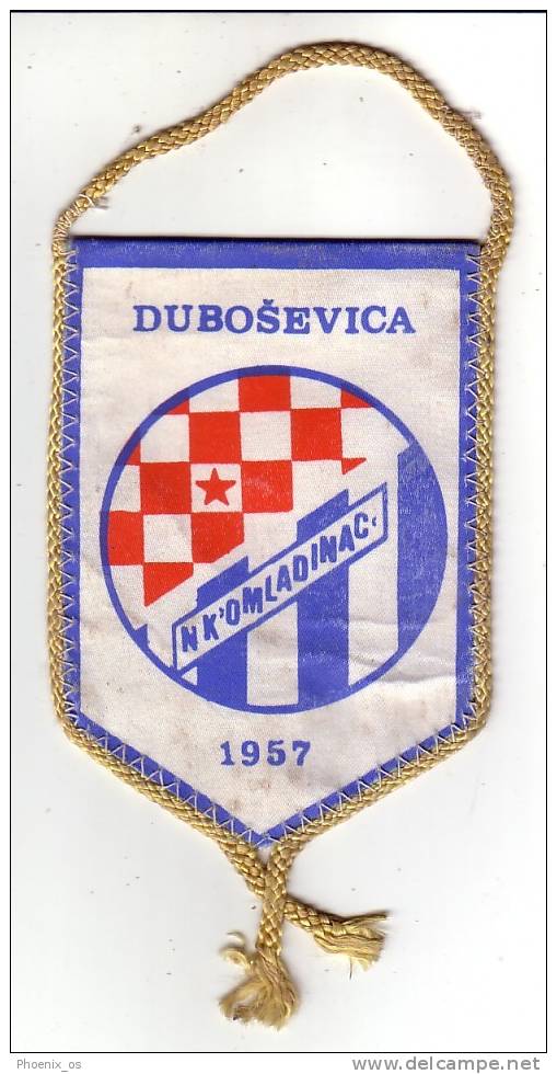 FOOTBALL / SOCCER - Yugoslavia / Croatia / Baranya / Baranja - Flag, Football Club Omladinac - Duboševica - Habillement, Souvenirs & Autres