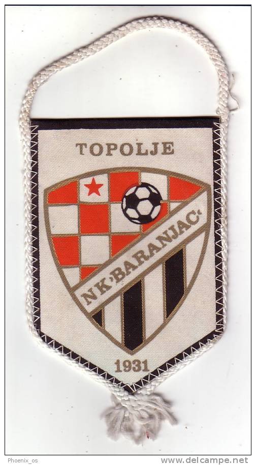 FOOTBALL / SOCCER - Yugoslavia / Croatia / Baranya / Baranja - Flag, Football Club Baranjac - Topolje - Habillement, Souvenirs & Autres