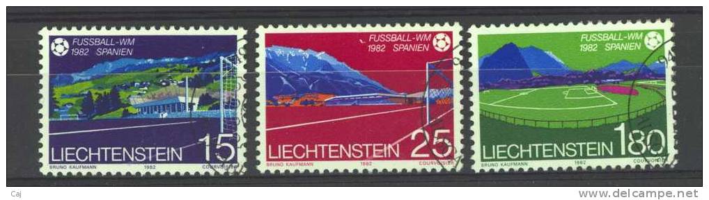 Liechtenstein  :  Yv  740-42  (o) - Used Stamps